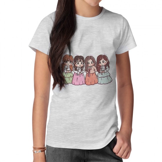 تیشرت طرح ملکه‌های black pink