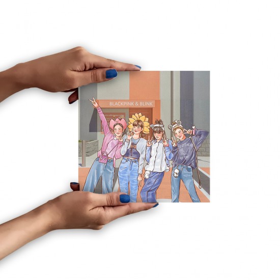تابلو شاسی طرح طرفداران blackpink