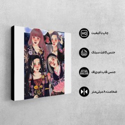 تابلو شاسی طرح گروه بلک پینک با لباس سنتی