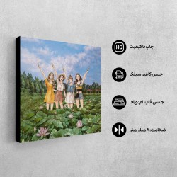 تابلو شاسی طرح گروه blackpink در جنگل