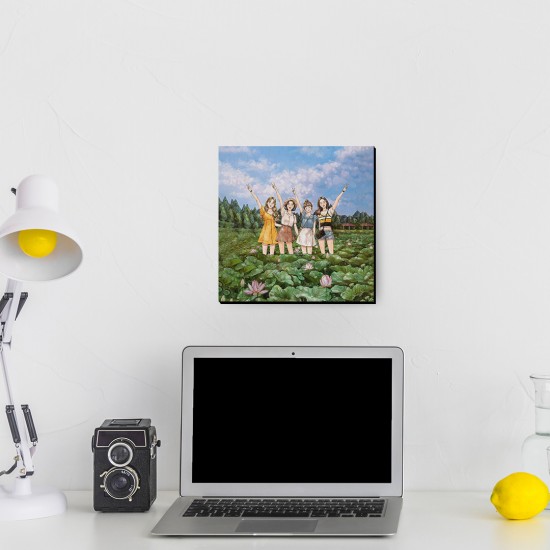 تابلو شاسی طرح گروه blackpink در جنگل