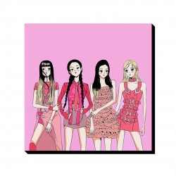 تابلو شاسی طرح انیمه‌ای blackpink