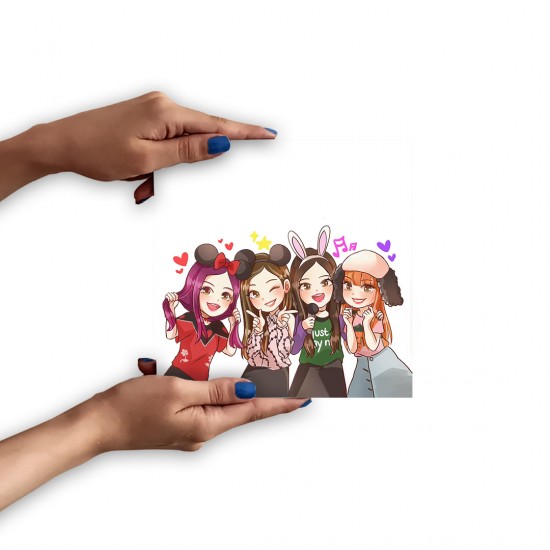 تابلو شاسی طرح کاراکتر کیوت blackpink