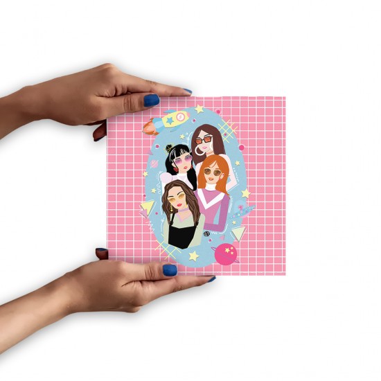 تابلو شاسی طرح cute blackpink