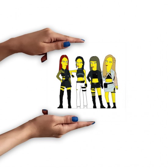 تابلو شاسی طرح blackpink simpson