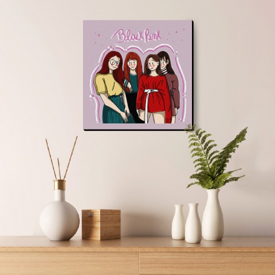 تابلو شاسی طرح کارتونی blackpink