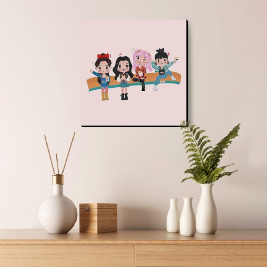 تابلو شاسی طرح کاراکترهای بانمک blackpink