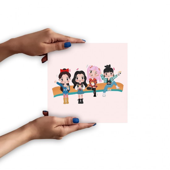 تابلو شاسی طرح کاراکترهای بانمک blackpink