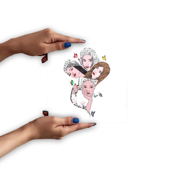 تابلو شاسی طرح پروانه‌های blackpink