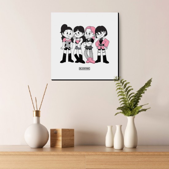 تابلو شاسی طرح blackpink doodle