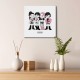 تابلو شاسی طرح blackpink doodle