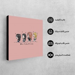 تابلو شاسی طرح chibi blackpink