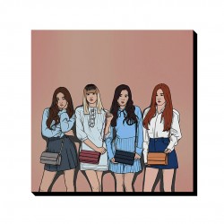 تابلو شاسی طرح blackpink illustration