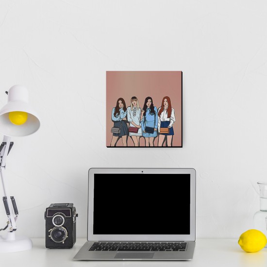 تابلو شاسی طرح blackpink illustration