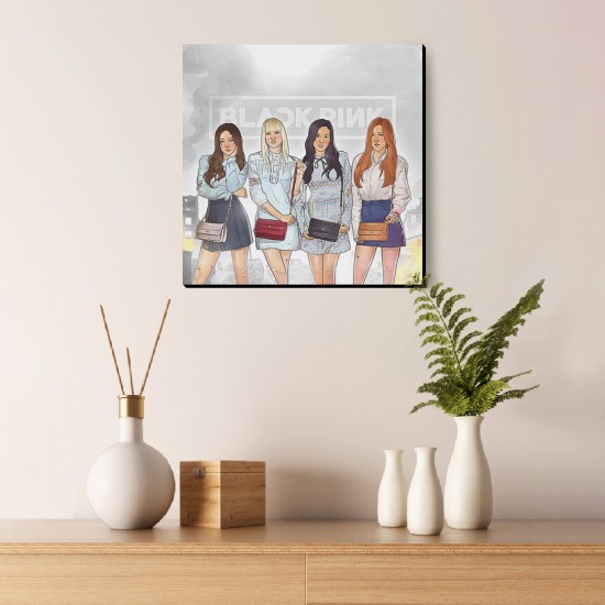 تابلو شاسی طرح نقاشی blackpink
