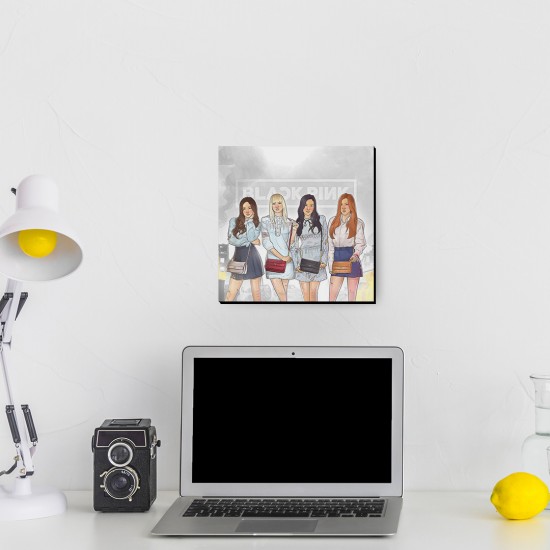 تابلو شاسی طرح نقاشی blackpink