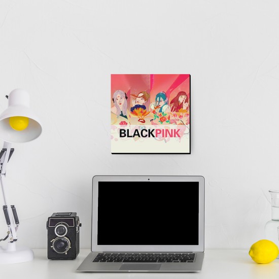 تابلو شاسی طرح asian girl black pink