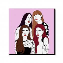 تابلو شاسی طرح مینیمال blackpink