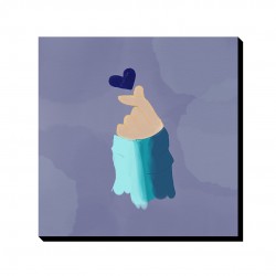 تابلو شاسی طرح bts finger heart