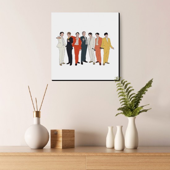 تابلو شاسی طرح اجرای گروه bts