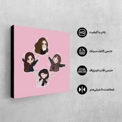 تابلو شاسی طرح super cute blackpink