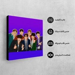 تابلو شاسی طرح عکس دسته جمعی بنگتن بویز