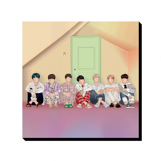 تابلو شاسی طرح bts در خانه