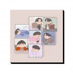 تابلو شاسی طرح کاراکتر کیوت گروه bts
