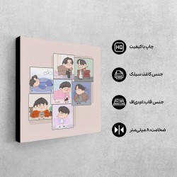 تابلو شاسی طرح کاراکتر کیوت گروه bts
