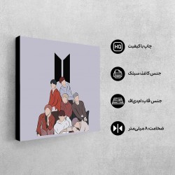 تابلو شاسی طرح bts مینیمالیست