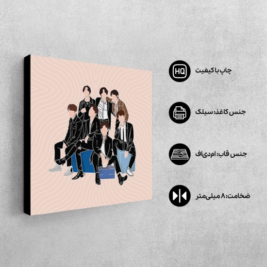 تابلو شاسی طرح the bangtan boys