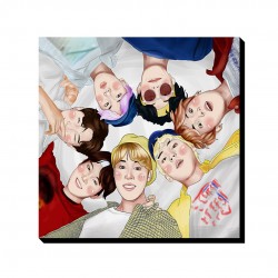 تابلو شاسی طرح سلفی گروه bts