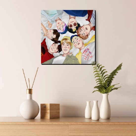 تابلو شاسی طرح سلفی گروه bts