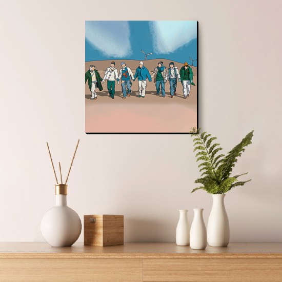 تابلو شاسی طرح آهنگ friends از bts