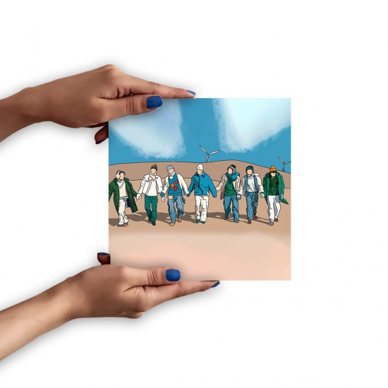 تابلو شاسی طرح آهنگ friends از bts