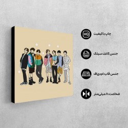 تابلو شاسی طرح bts kpop