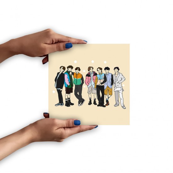 تابلو شاسی طرح bts kpop