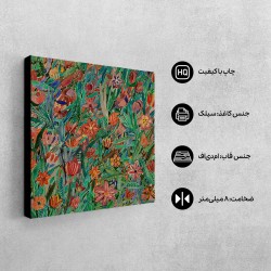 تابلو شاسی طرح گل و برگ