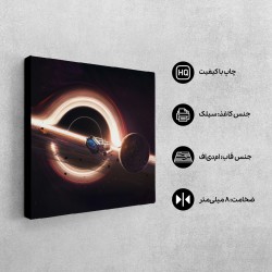 تابلو شاسی طرح سیاه چاله میان ستاره ای