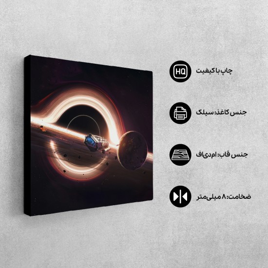 تابلو شاسی طرح سیاه چاله میان ستاره ای