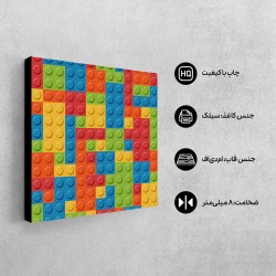 تابلو شاسی طرح لگو های رنگی