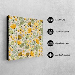 تابلو شاسی طرح گل زرد و سبز