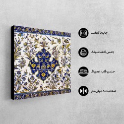 تابلو شاسی طرح کاشی قاجار