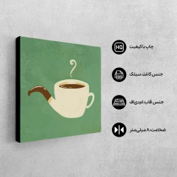 تابلو شاسی طرح یک فنجان نیکوتین