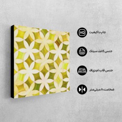 تابلو شاسی طرح گل های سبز