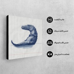 تابلو شاسی طرح تمساح گرسنه
