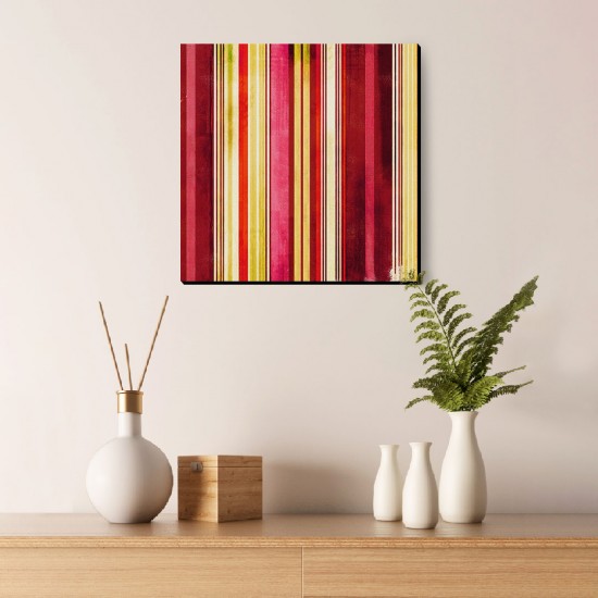 تابلو شاسی طرح خط های زرد و قرمز