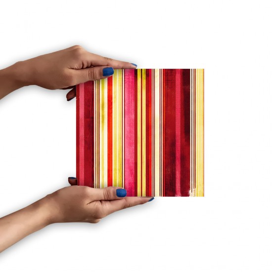 تابلو شاسی طرح خط های زرد و قرمز