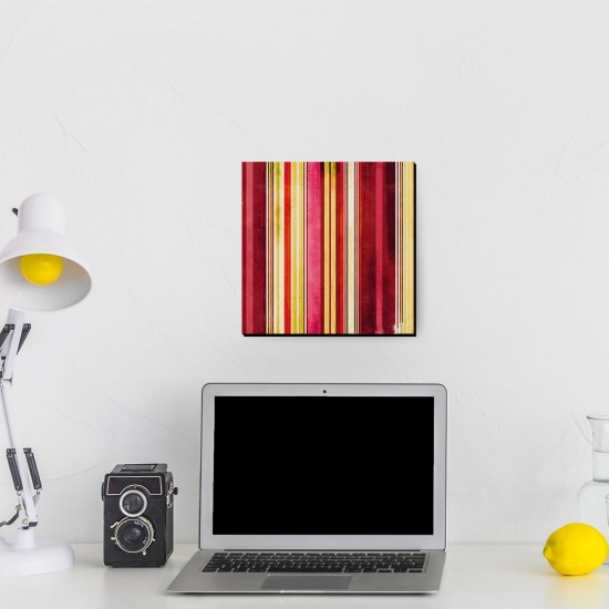 تابلو شاسی طرح خط های زرد و قرمز