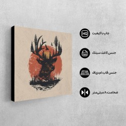 تابلو شاسی طرح گوزن جنگلی